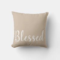 Cojín decorativo de palabras inspiradoras benditas