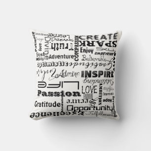Cojín decorativo de Palabras Motivacionales de Gui