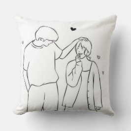 Cojín decorativo de pareja romántica - regalo de a