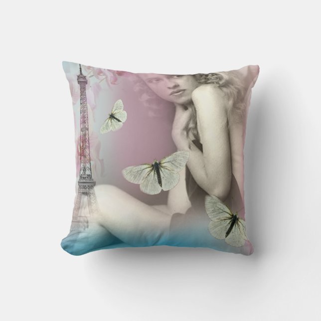 Cojín Decorativo De París con amor (Anverso)