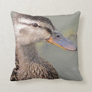 Cojín decorativo de pato madre
