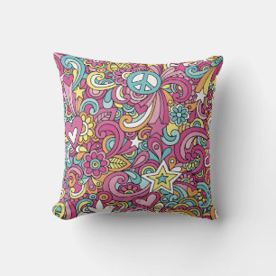 Cojín decorativo de patrón BrightHippie