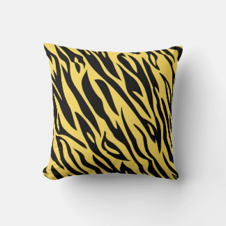 Cojín decorativo de patrón de banda de tigre en ne
