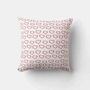 Cojín decorativo de patrón de estribo de corazón B
