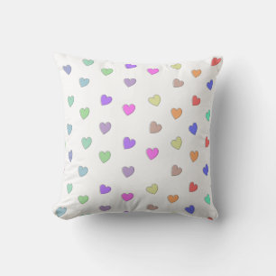 Cojín decorativo de patrón de forma de corazón Pas