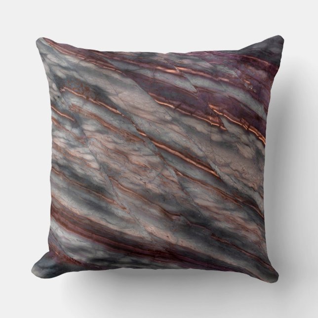 Cojín decorativo de patrón de granito (Anverso)