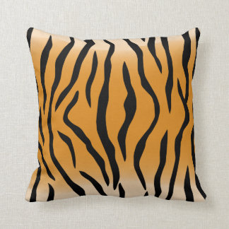 Cojín decorativo de patrón de impresión de tigres