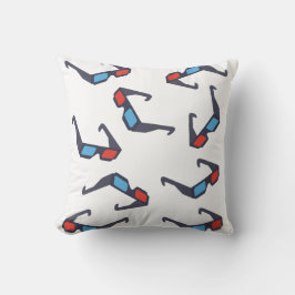 Cojín decorativo de patrón de lentes 3D