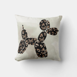 Cojín decorativo de patrón de Leoprad de perro glo