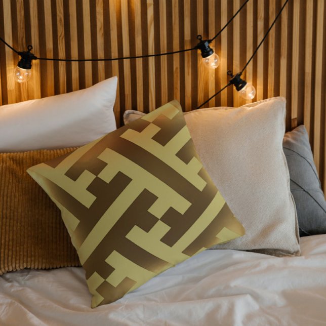 Cojín decorativo de patrón dorado japonés vintage (Subido por el creador)