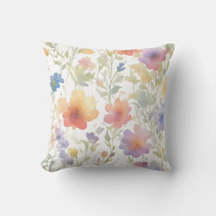 Cojín decorativo de patrón floral