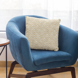 Cojín decorativo de patrón geométrico Purpurina de