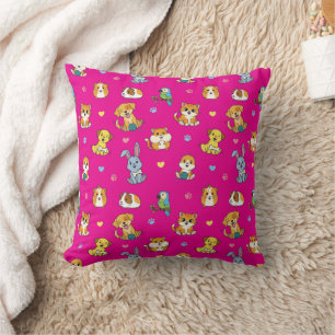 Cojín decorativo de patrón Mascota de Personalizad