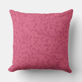 Cojín decorativo de patrón rosa hawaiano