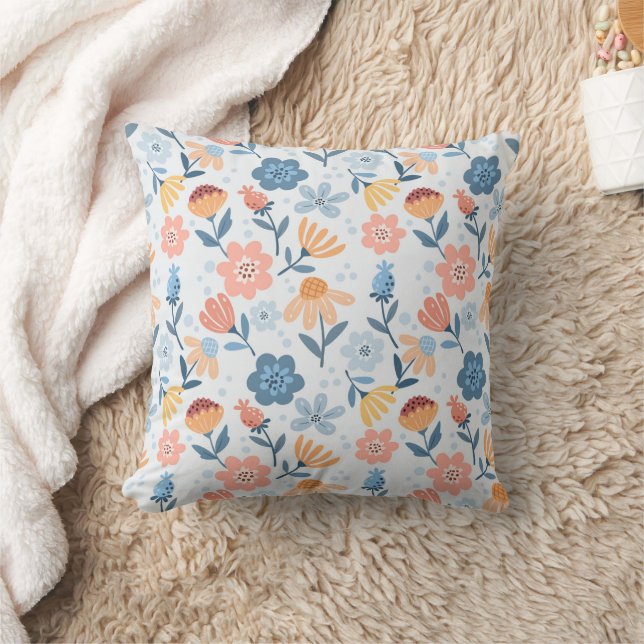 Cojín decorativo de patrones florales de juego (Manta)