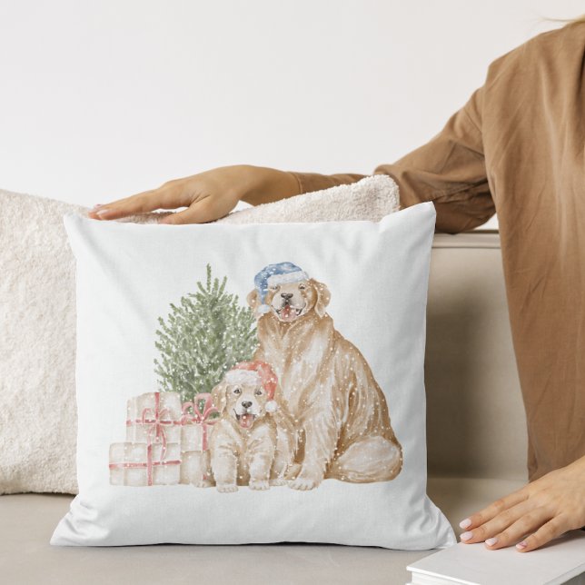 Cojín decorativo de perritos de invierno navidades (Subido por el creador)