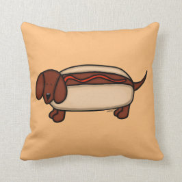 Cojín decorativo de perro caliente de Dachshund