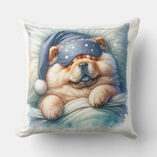 Cojín decorativo de Perro Chow Chow Durmiente