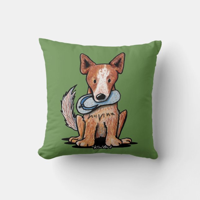 Cojín decorativo de perro de ganado vacuno de Aust (Anverso)