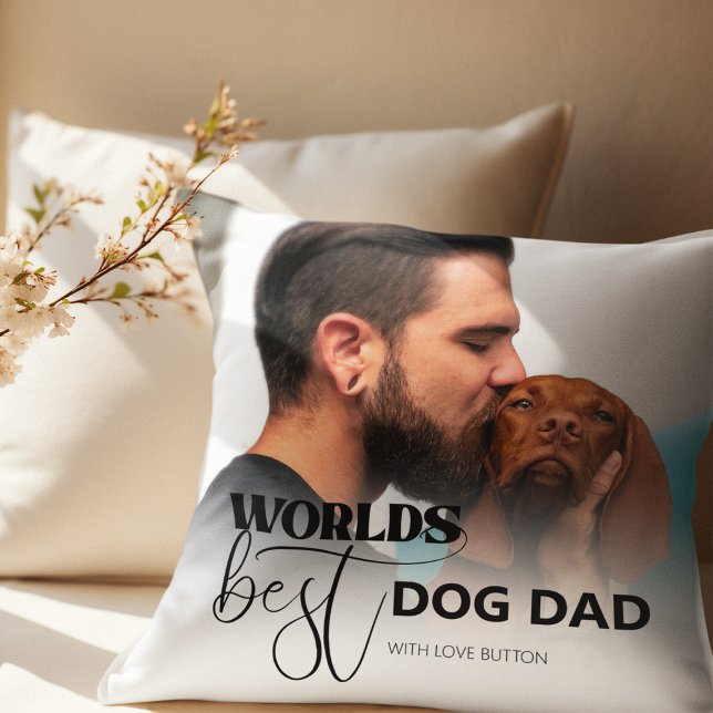 Cojín decorativo de Perro Mejor Perro del Mundo (Subido por el creador)