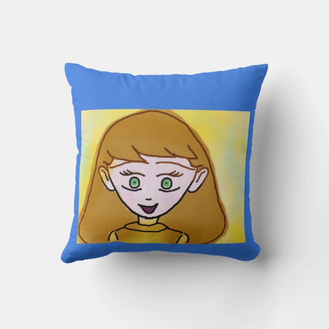 Cojín decorativo de Personalizado Cute Blue Bingo  (Reverso )