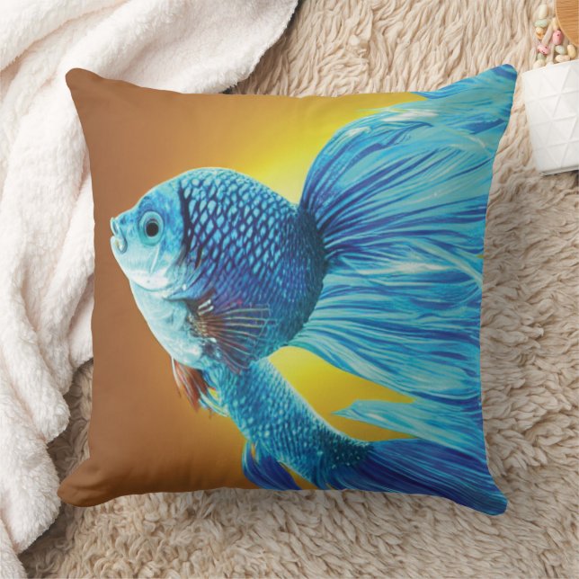 Cojín decorativo de pescado de Siamese (Manta)