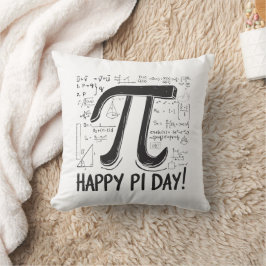 Cojín decorativo de Pi Day - Amante de las matemát