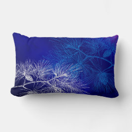 Cojín decorativo de pino azul de vacaciones en bla