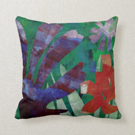 Cojín decorativo de pintura con tijeras