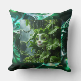 Cojín decorativo de planta tropical