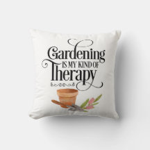 Cojín decorativo de plantas de terapia de jardín