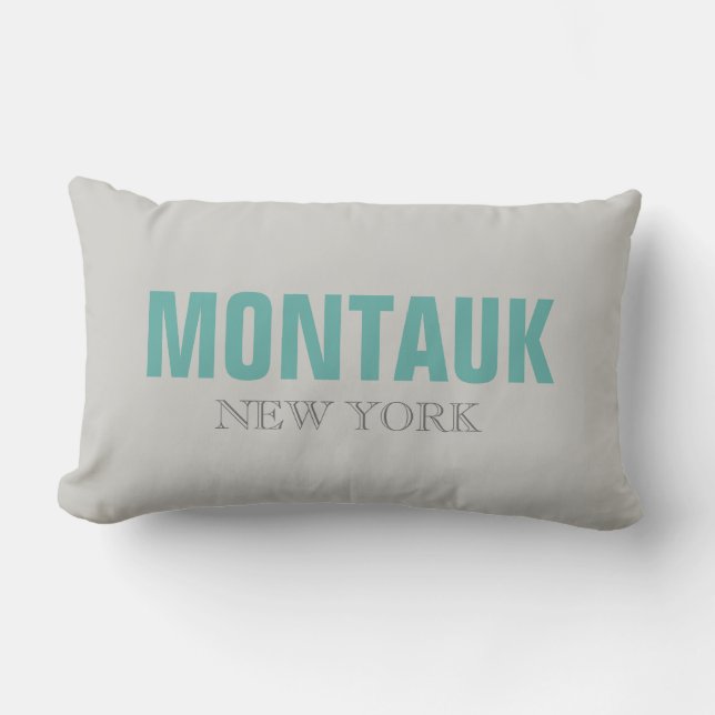 Cojín decorativo de playa Montauk New York (Anverso)