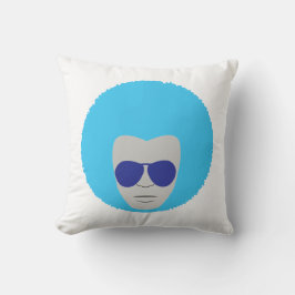 Cojín decorativo de poliéster afro delgado de 16" 