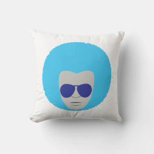Cojín decorativo de poliéster afro delgado de 16"