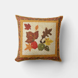 Cojín decorativo de    poliéster de hojas de otoño
