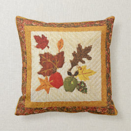Cojín decorativo de    poliéster de hojas de otoño