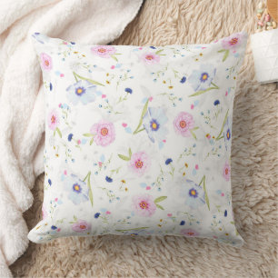Cojín decorativo de poliéster floral de 20" x 20"