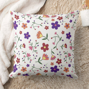 Cojín decorativo de poliéster floral de 20" x 20"