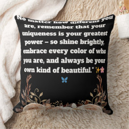 Cojín decorativo de presupuesto inspirador