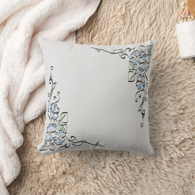 Cojín decorativo de primavera floral (Manta)