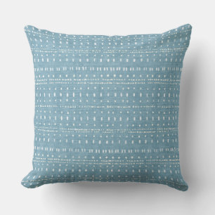 Cojín decorativo de puntos azul cielo