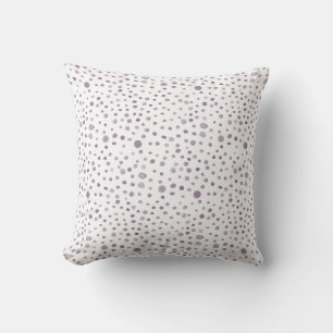 Cojín decorativo de puntos de acuarela de Plum Con