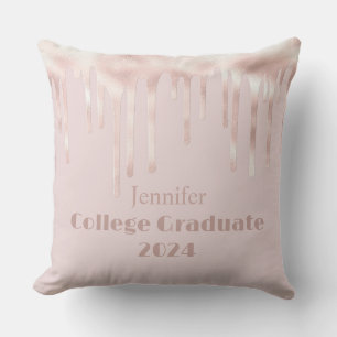 Cojín decorativo de Purpurina de graduados de Rubo
