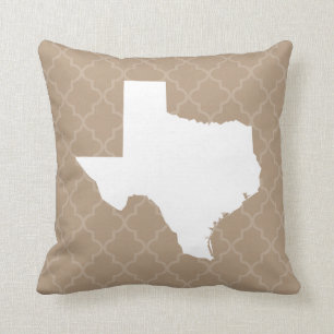 Cojín decorativo de Quatrefoil del Estado de Texas