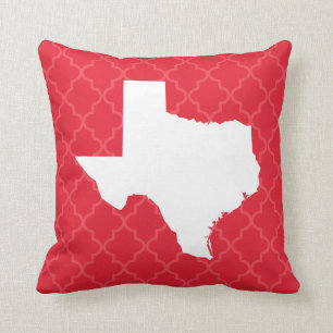 Cojín decorativo de Quatrefoil del Estado de Texas