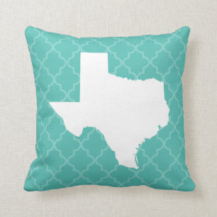 Cojín decorativo de Quatrefoil del Estado de Texas