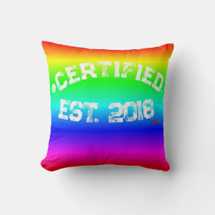 COJÍN DECORATIVO DE RAINBOW CERTIFICADO