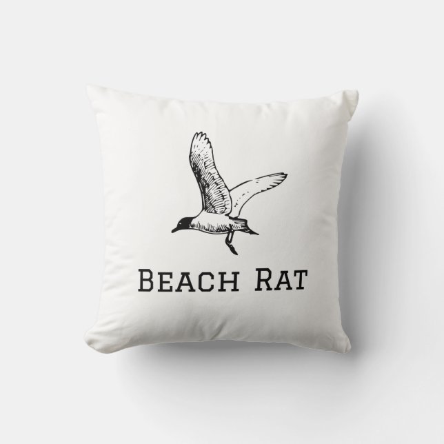 Cojín decorativo de Ratas de Playa - Divertido tem (Anverso)