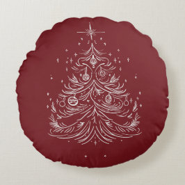 Cojín decorativo de redondeo de árbol sin tiempo |