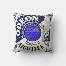 Cojín decorativo de registro de vintage personaliz